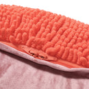 Sunny - Square Pouf, Versatile Ottoman Or Floor Cushion - Coral