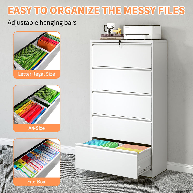 Premium Drawer Metal Lateral File Cabinet With Lock