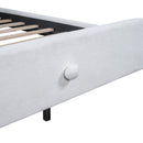 Upholstered Platform Bed With Sheep Shaped Headboard