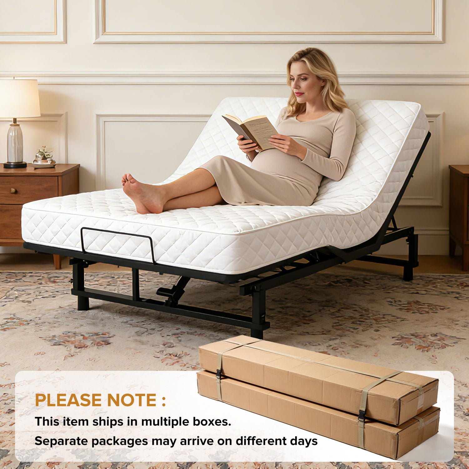 Daily Nest Adjustable Bed Base with Zero Gravity and Under-Bed Lighting