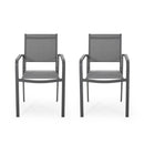 Waterfal - Outdoor Aluminum Dining Chair With Mesh Seat (Set of 2)
