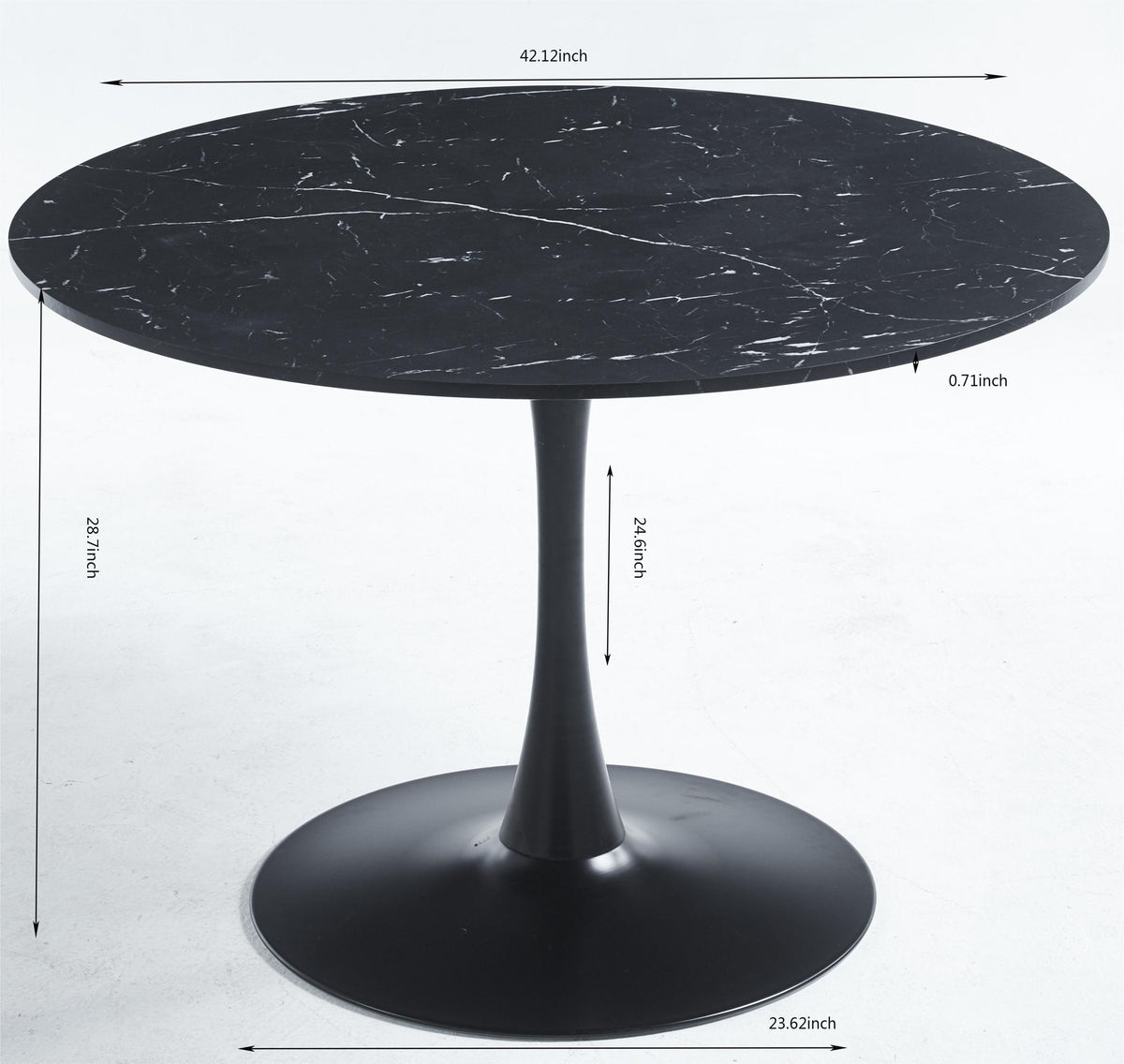 Tulip Side Table Raw Nickel Four Hands