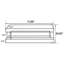 Vallerie - TV Stand With Visual Flame Box