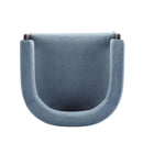 Modern Upholstered Accent Arm Chair With Barrel Back Design