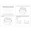 Bathroom Vessel Sink, Semi Polished Surface