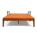 Etherealize - Outdoor Adjustable Double Chaise Lounge With Water Resistant Cushions