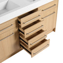 Freestanding Bathroom Vanity With Resin Sink, Soft-Closing Doors And Drawers