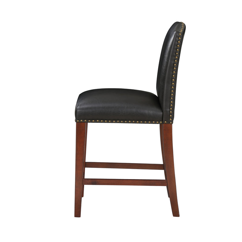 Blaire - Stationary Counter Stool With Nail Heads