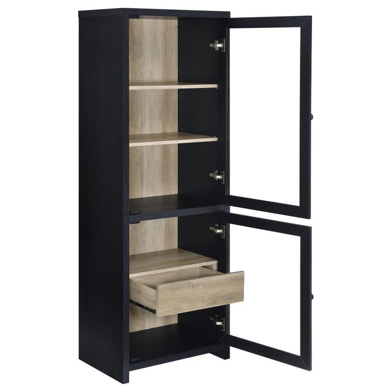 Denison - 3 Piece Entertainment Center 79" TV Stand - Black