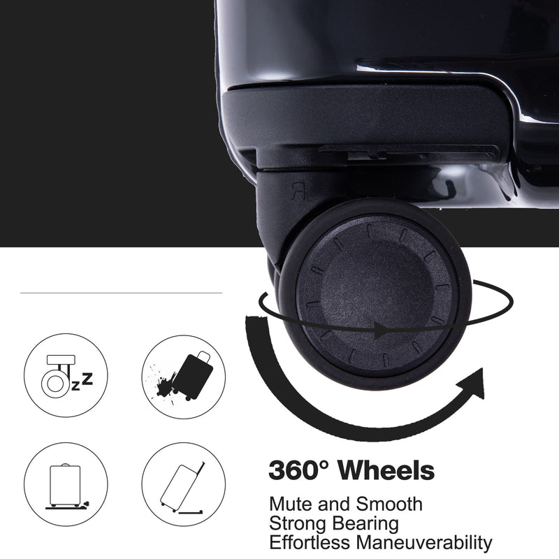28" Luggage Lightweight Suitcase Tsa Lock USB Port Luggage Wheel