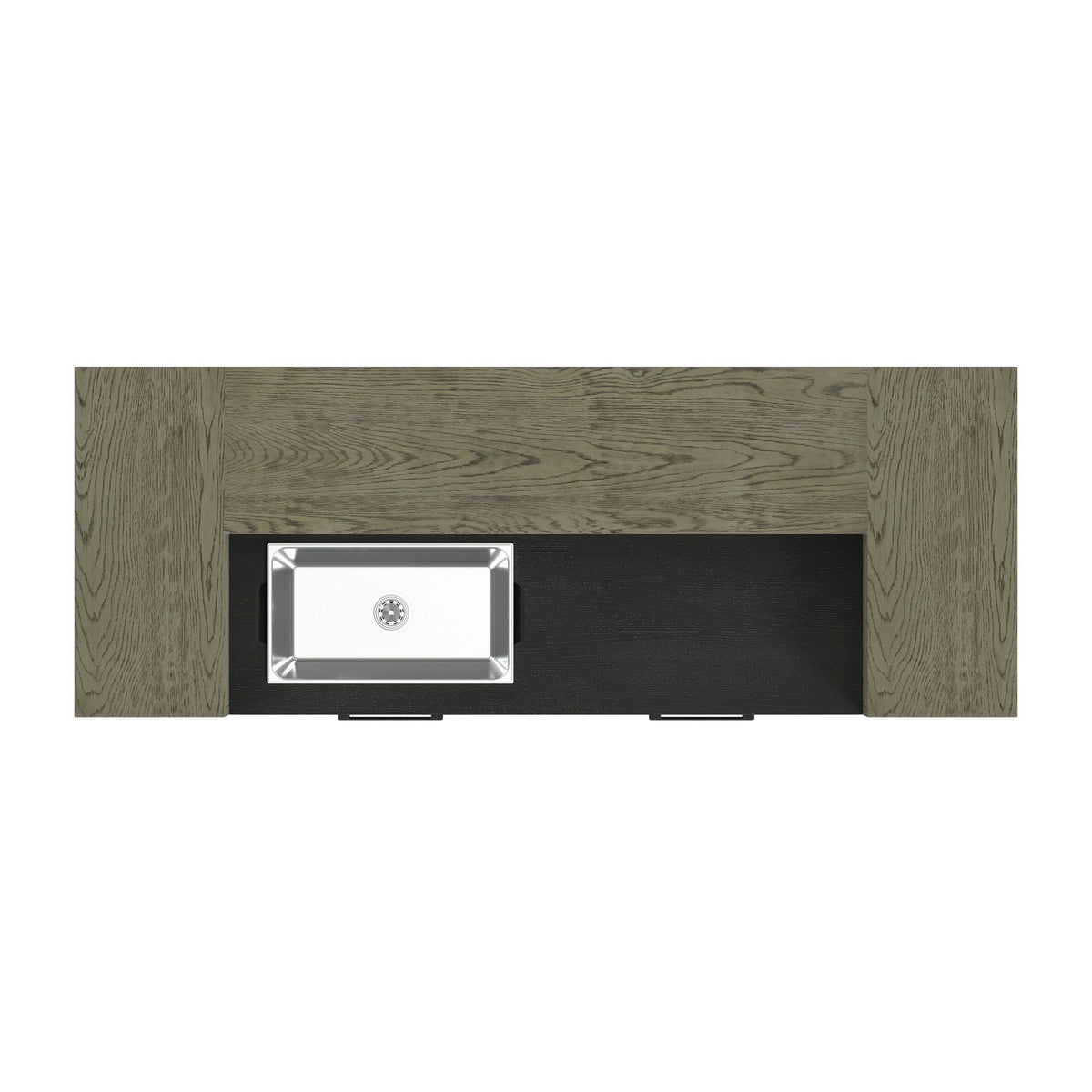 Jemma Bar Table With Light in Gray And Dark Espresso by Elements International, view 3