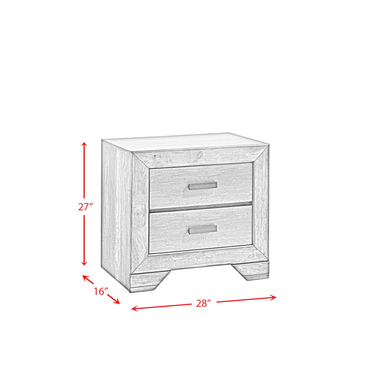 Nathan Panel Bedroom Set in Dark Gray by Elements International, view 3