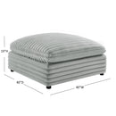 Jenny - Square Ottoman - Gray