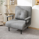 3 In 1 Convertible Folding Sofa Bed With Adjustable Backrest And Pillow