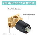 Modern Wall Mount Bathroom Sink Faucet With Waterfall Spout