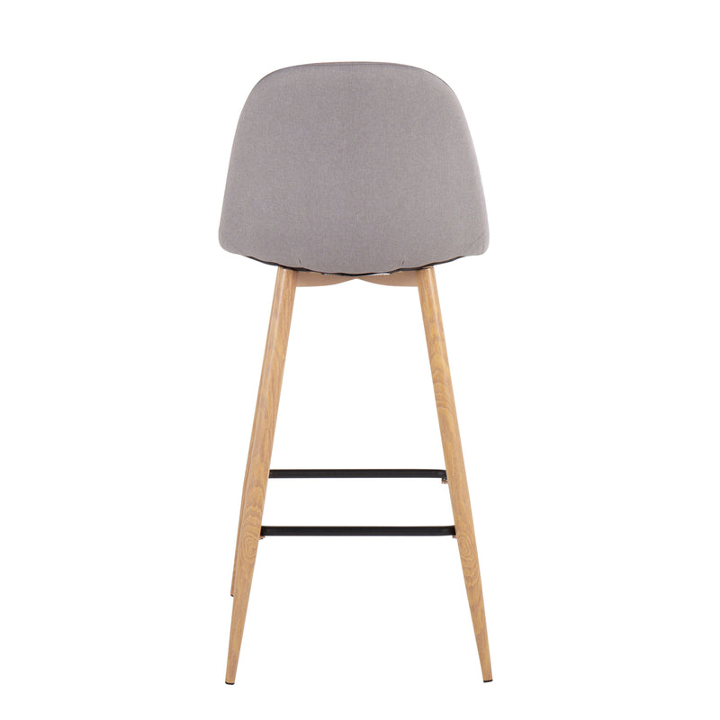 Pebble - Mid Century Modern Barstool (Set of 2)