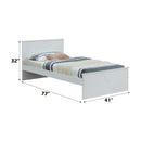 Ragna - Twin Bed - White - Atlantic Fine Furniture Inc