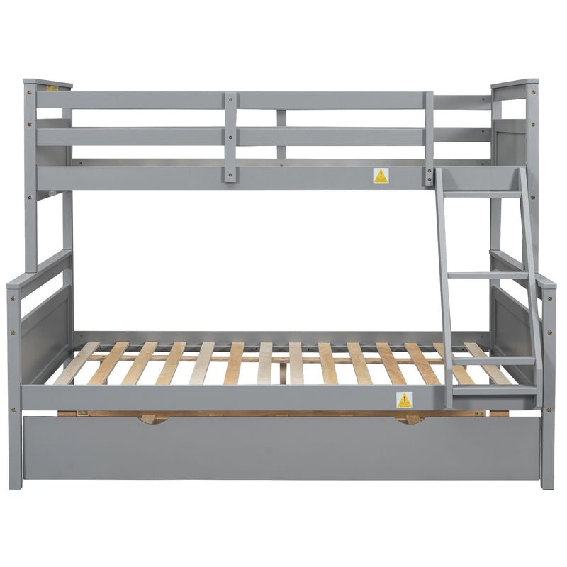 Bunk Bed With Ladder And Safety Guardrail