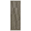 Burke - 3-Shelf Engineered Wood Media Tower - Gray Driftwood - Atlantic Fine Furniture Inc