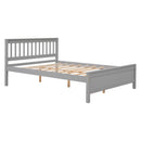 Full Bed with Headboard and Footboard,with 2 Nightstands,Grey