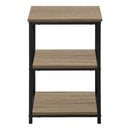 3 Tier Accent Table, Side Marble Look Contemporary & Modern