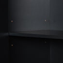 Modern Bathroom Storage Cabinet With Two Laundry Baskets, One Drawer, Adjustable Shelf