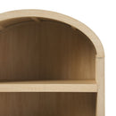 Modern 5 Shelf Open Arched Bookshelf