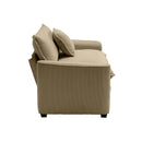Modern Classic Corduroy Fabric Single Chair Deep Seat Sofa With Pillow