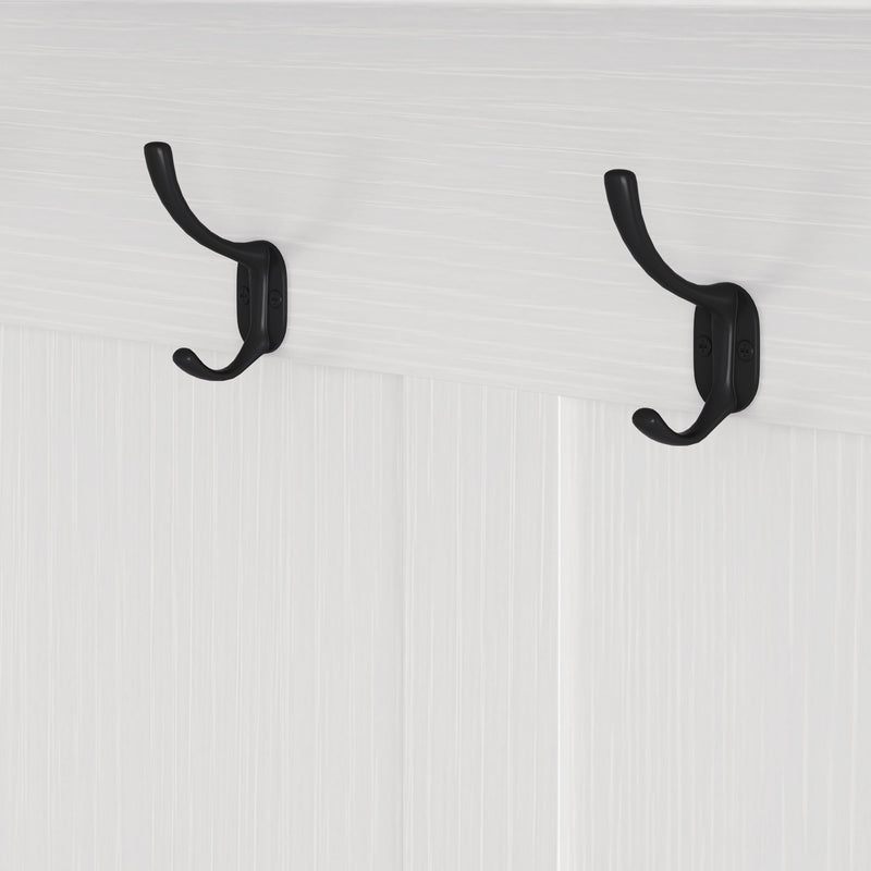 Hallway Hall Tree With Removable Cushion Bench, Coat Rack, Storage Shelves