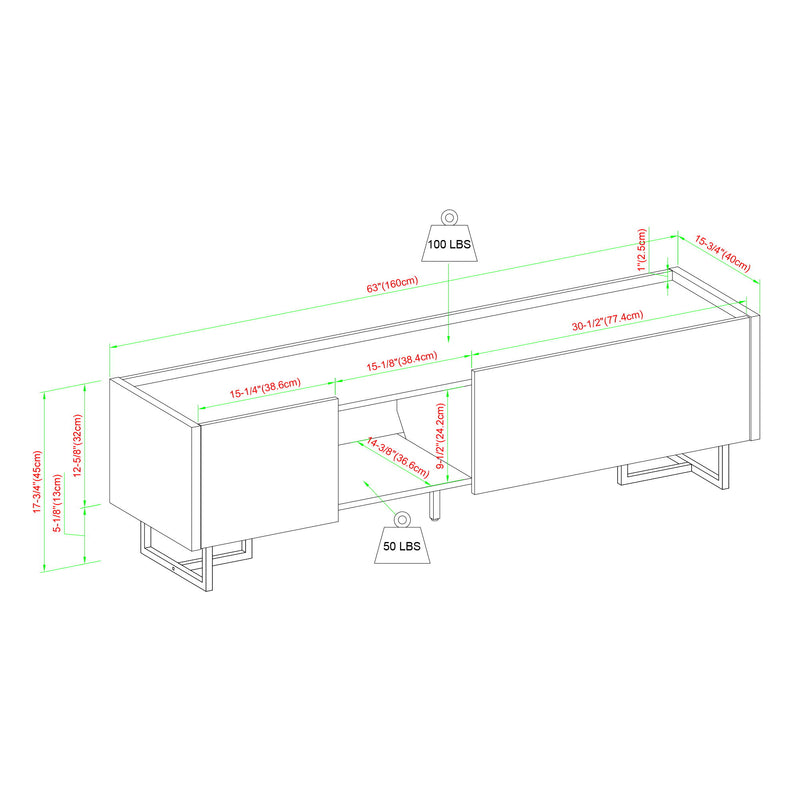 Contemporary Low Profile TV Stand