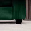 Classic Modern Comfortable Single Chair Deep Seat Sofa With Footstool