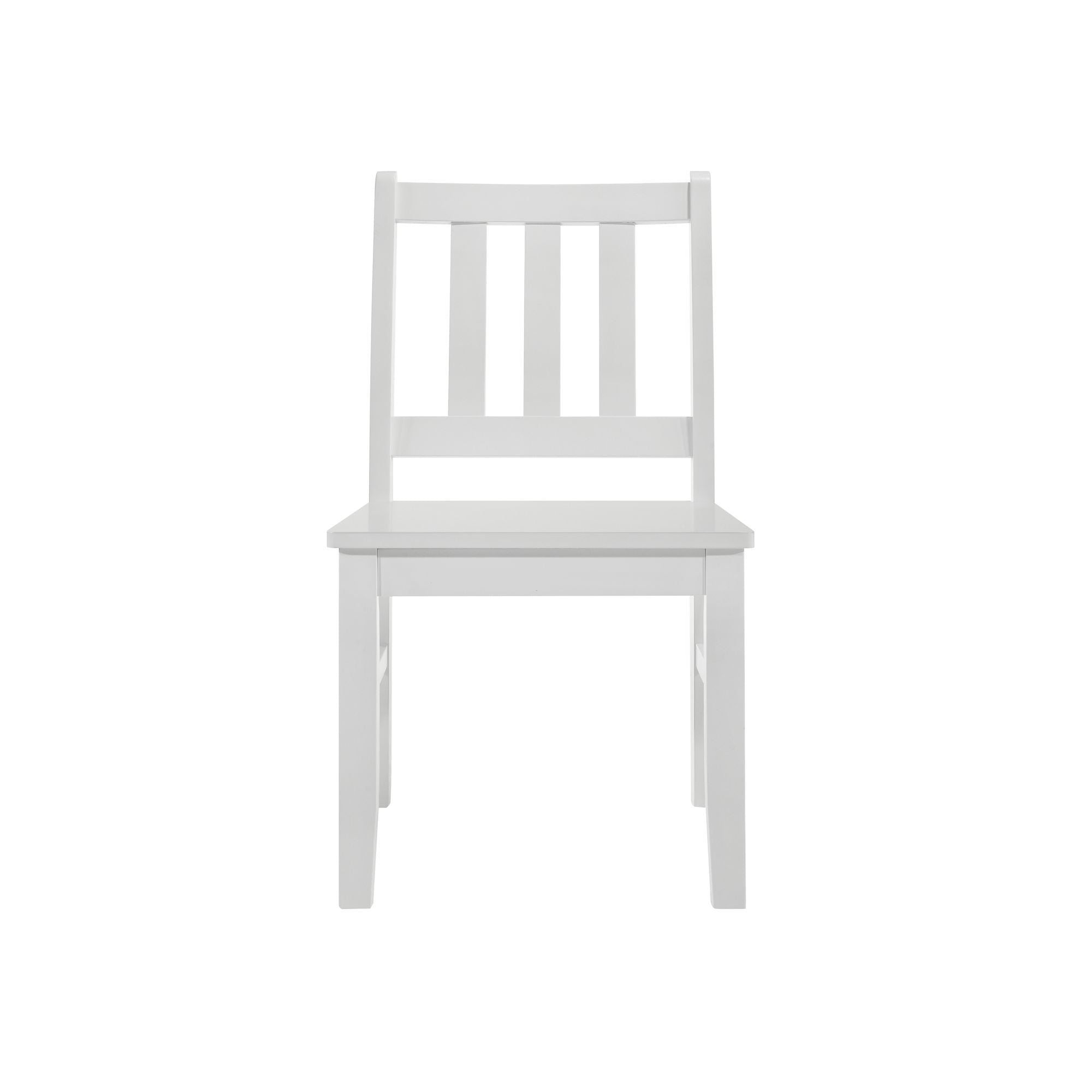 Travis Youth - 5 Piece Dining Set With Table And 4 Chairs - White - Atlantic Fine Furniture Melbourne FL
