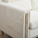 Comfortable Solid Wood Three-Seater Sofa, Soft Cushions, Durable And Long-Lasting, 79.5" Sofa Couch For Living Room