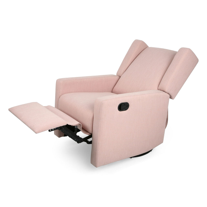 Landau Contemporary Fabric Upholstered Swivel Recliner