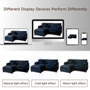 Modern Comfy Deep Seat Modular Sectional Sofa Cloud Couch With Ottoman