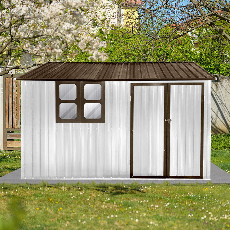 10' x 8' Garden Sheds Outdoor Storage Sheds With Window