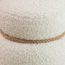 Snowman Stool With Cushion And Solid Wood Frame