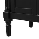 Bathroom Vanity With Ceramic Sink, 2 Doors 3 Drawers, Soft Close Design