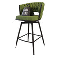 Bar Stool 360 Swivel With Back Footrest