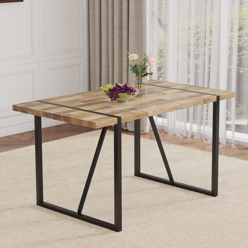Industrial Rectangular Dining Table For 4 - 6 People