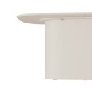 Modern Dining Table With Vertical Striped Legs