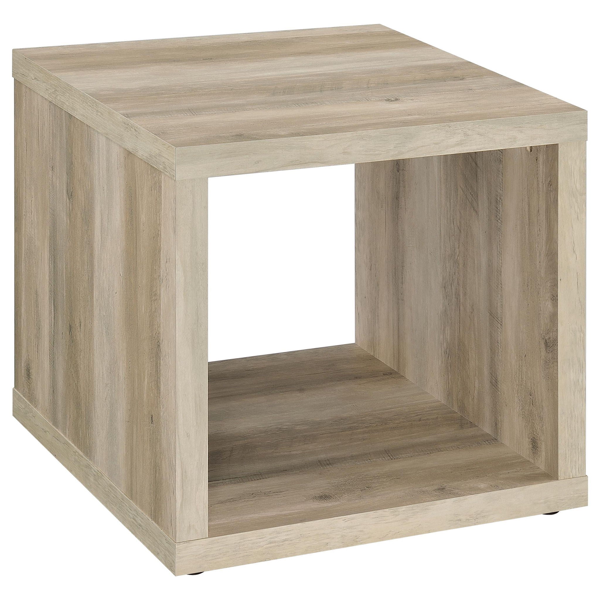 Frisco 2-piece Coffee and End Table Set Distressed Pine