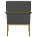 Kirra - Upholstered Metal Arm Accent Chair