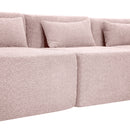Upholstered Sofa Free Combined Sofa Couch With 2 Chaise Lounge And Five Back Pillows For Living Room