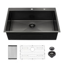 Topmount Kitchen Sink 16 Gauge, Single Bowl