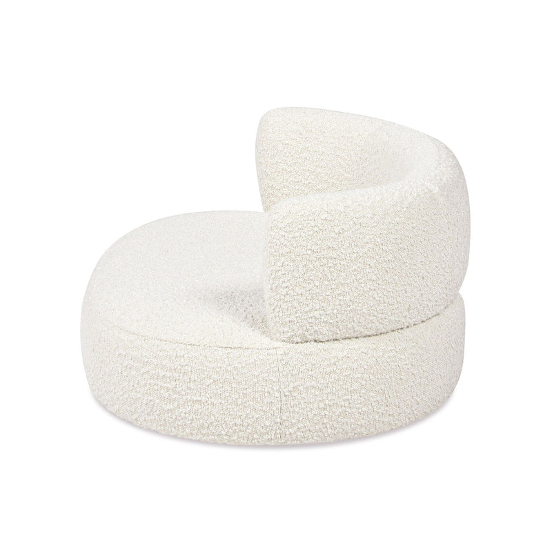 Shep - Curved Dog Sofa Bed Medium - Ivory White