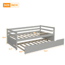 Twin Daybed With Trundle Frame Set