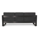 Giovanna - 3 Seater Sofa With Aluminum Frame And Water Repellence Cushions - Black