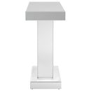 Crocus - Rectangular Mirrored Entryway Console Table - Silver - Atlantic Fine Furniture Inc