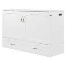 Murphy Bed With Drawer And A Set Of Sockets & USB Ports, Pulley Structure Design